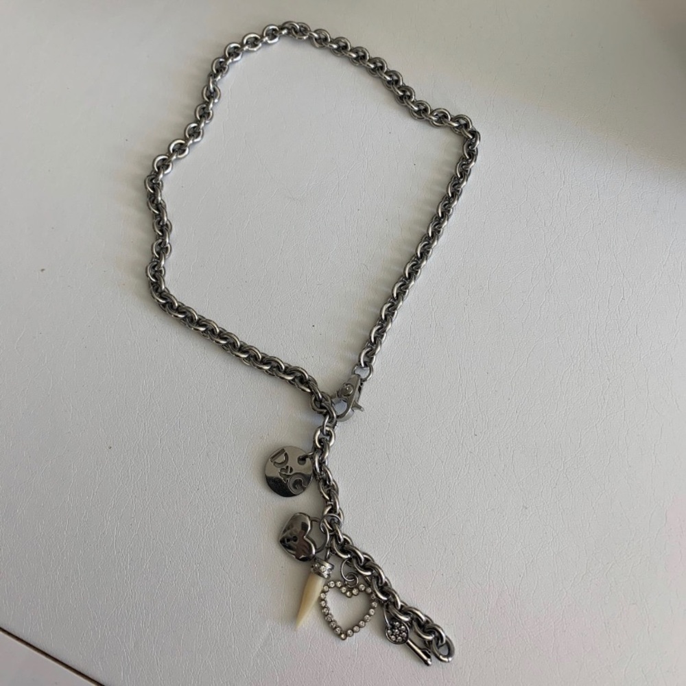Genuine D&G Dolce & Gabbana silver charm necklace